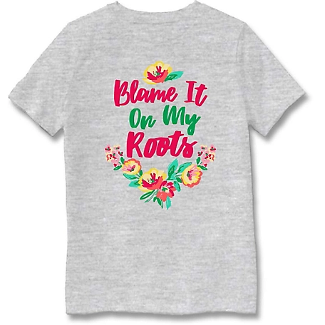 Farm Fed Clothing Girls' Short-Sleeve Blame Roots T-Shirt