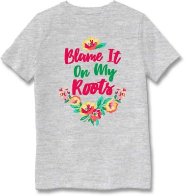 Farm Fed Clothing Girls' Short-Sleeve Blame Roots T-Shirt