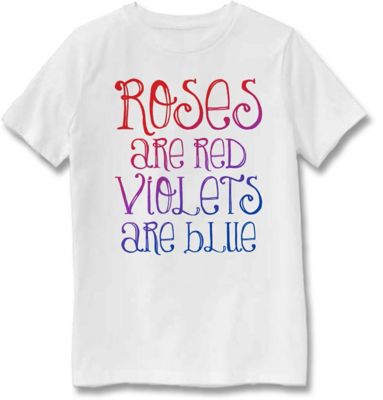 Farm Fed Clothing Girls' Short-Sleeve Roses Violets T-Shirt