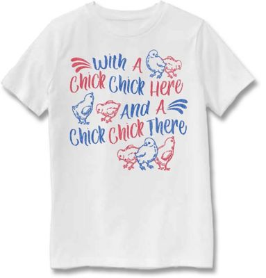 Farm Fed Clothing Girls' Short-Sleeve Chick T-Shirt