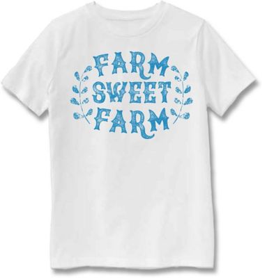 Goodie Two Sleeves Girls' Short-Sleeve Farm Sweet Farm T-Shirt