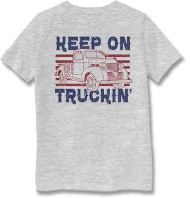 Farm Fed Clothing Boys' Short-Sleeve Keep On Truckin T-Shirt