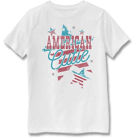 Farm Fed Clothing Girls' Short-Sleeve American Cutie T-Shirt
