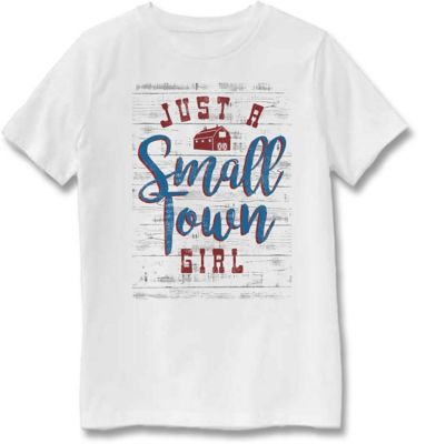 Farm Fed Clothing Girls' Short-Sleeve Just a Small Town T-Shirt