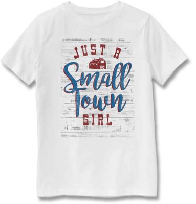 Farm Fed Clothing Girls' Short-Sleeve Just A Small Town T-Shirt