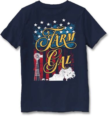 Goodie Two Sleeves Girls' Short-Sleeve Farm Gal T-Shirt