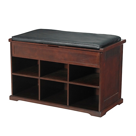 northbeam 6-Cubby Wooden Shoe Bench