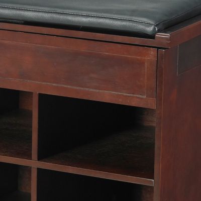 Image showing 6 th northbeam 6-Cubby Wooden Shoe Bench