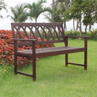 Image showing  Crisscross Patio Garden Bench