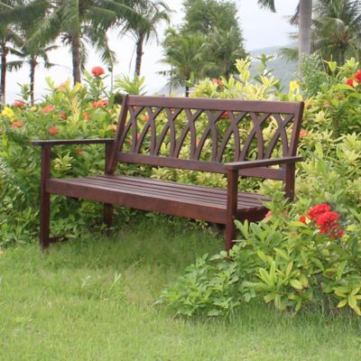 Image showing  Crisscross Patio Garden Bench