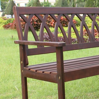 Image showing 6 th northbeam Crisscross Patio Garden Bench