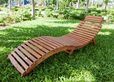 Image showing 7 th northbeam Curved Folding Patio Chaise Lounger