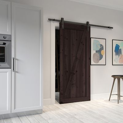 Image showing  36 in. x 84 in. Farm Style Sliding Door Kit