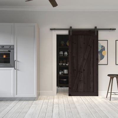 Image showing  36 in. x 84 in. Farm Style Sliding Door Kit