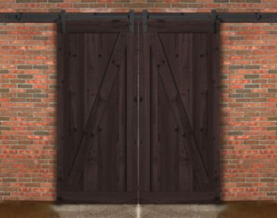 Image showing  36 in. x 84 in. Farm Style Sliding Door Kit