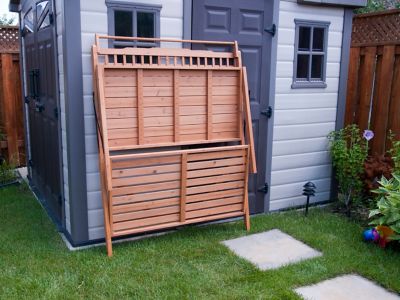 Image showing  24.02 in. x 44.09 in. x 60.04 in. Foldable Potting Bench