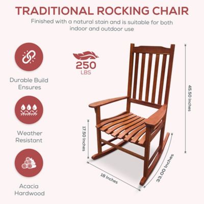 Image showing  Traditional Patio Rocking Chair