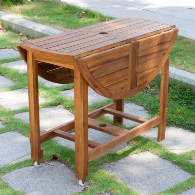 Image showing 3 th northbeam Acacia Folding Dining Table