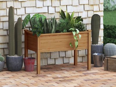Image showing  160 L Wood Easy Grow Raised Planter