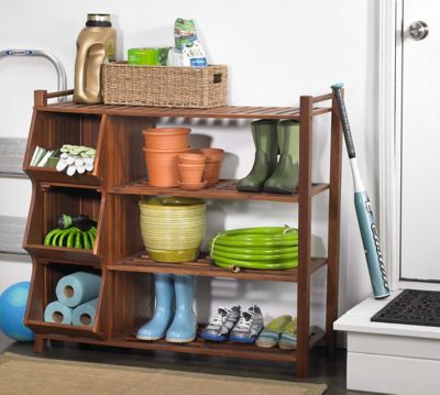 Image showing  4-Tier Outdoor Shoe Rack Cubby