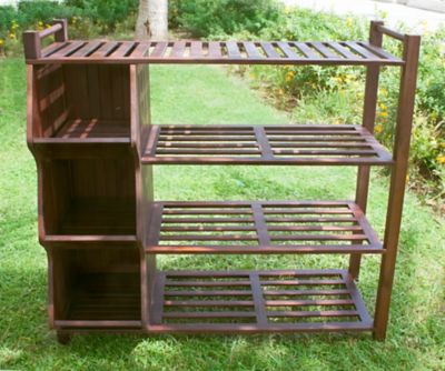 Image showing  4-Tier Outdoor Shoe Rack Cubby