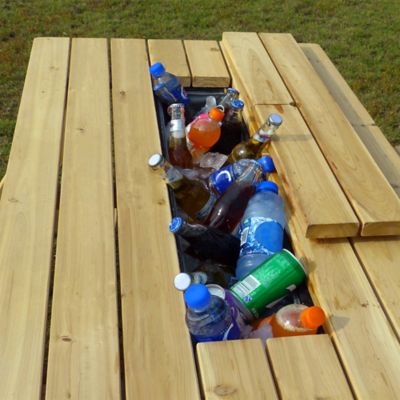 Image showing  Cooler Picnic Table Kit