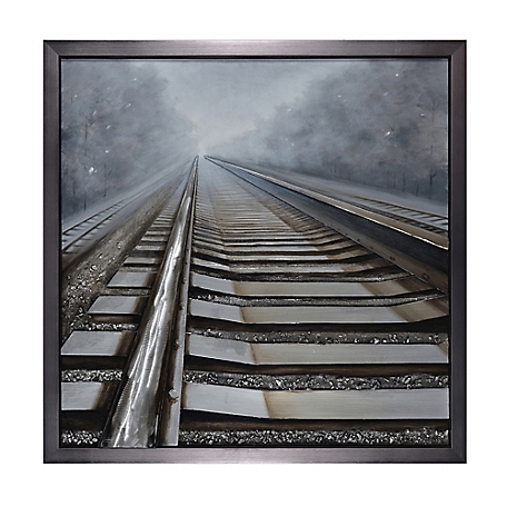 Crestview Collection Shining Way Framed Hand-Painted Canvas Print, 47 in. x 47 in.