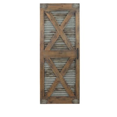 Crestview Collection Modern Farm Wooden Barn Door Decor