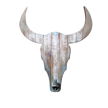 Crestview Collection Horns Up Wooden Wall Decor