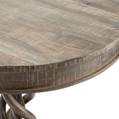 Image showing  Bengal Mango Wood Twist Accent Table