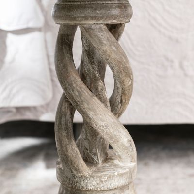 Image showing  Bengal Mango Wood Twist Accent Table