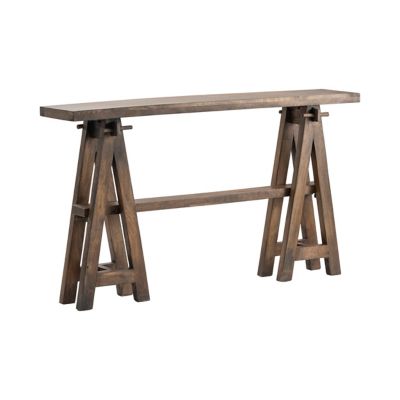 Crestview Collection Landau Mango Wood A-Frame Console Table