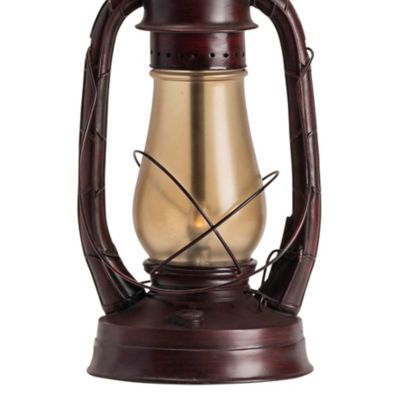 Image showing 5 th Crestview Collection 28 in. H Lauren Vintage Table Lamp, Rust Red