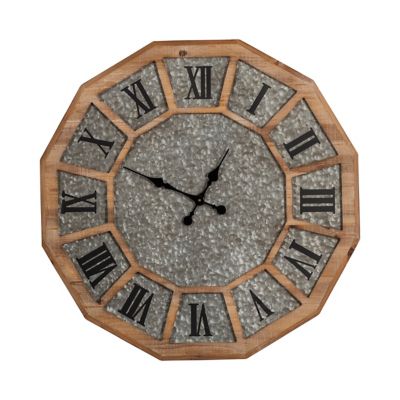 Crestview Collection 30.9 in. Scalloped Wall Clock