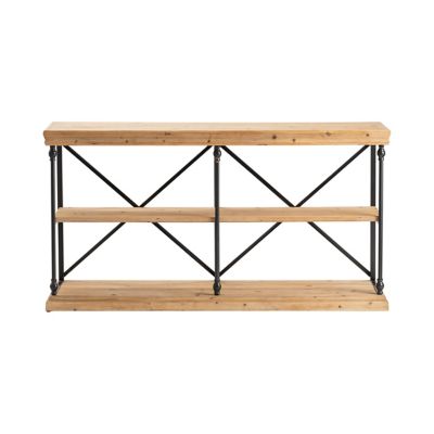 Crestview Collection La Salle Metal and Wood Console Table