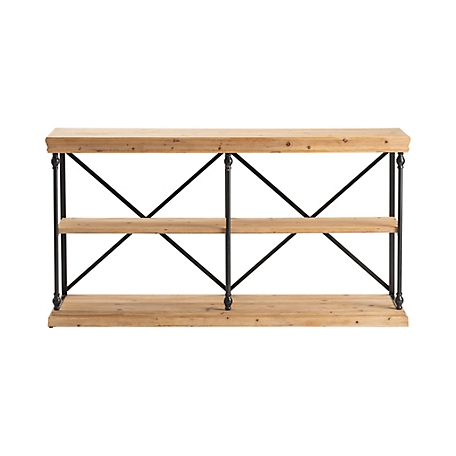 Crestview Collection La Salle Metal and Wood Console Table