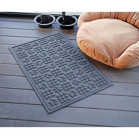 WaterHog Dog Paw Squares Rubber Doormat, 2 ft. x 3 ft.