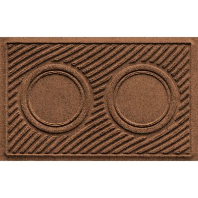 WaterHog Wave Dog Bowl Feeder Placemat, Dark Brown