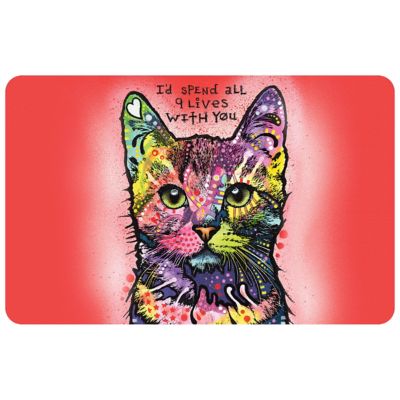 Rainbow Cat Spend All 9 Lives With You Sign 7 X 10.5 Dean Russo Pop Art Pet for sale online