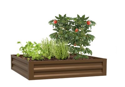 Panacea Steel Small Space Raised Garden Bed, 48 in. x 48 in. x 10 in.