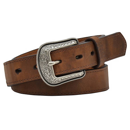 3D Belt Boys' Classic Smooth Western Belt, Brown, 20 in. L x 1-1/4 in. W
