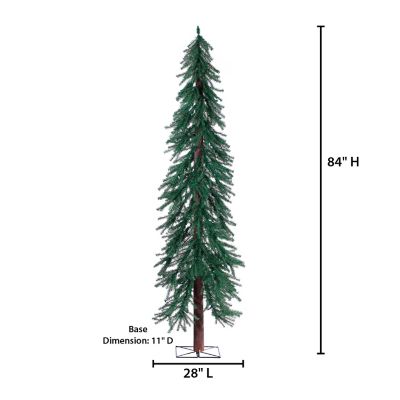 Image showing  7 ft. Unlit Artificial Alpine Christmas Tree