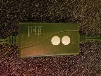 Image showing  7 ft. Pre-Lit Ozark Pine Artificial Christmas Tree, Dual Color-Changing LED Lights