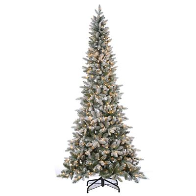 Sterling Tree Company 7.5 ft. Lightly Flocked Canyon Fir Artificial Christmas Tree with 450 Clear Lights