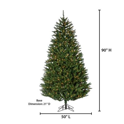 Image showing  7.5 ft. Pre-Lit New England Pine Artificial Christmas Tree