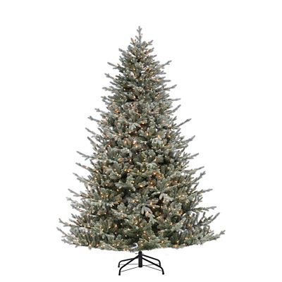 Sterling Tree Company 7.5 ft. Natural Cut Lightly Flocked Fir Christmas Tree This is an absolutely beautiful tree! It’s very full & the lights are well placed