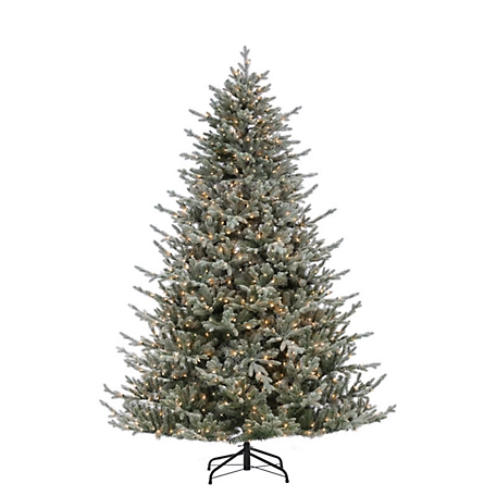 Sterling Tree Company 7.5 ft. Natural Cut Lightly Flocked Fir Christmas Tree