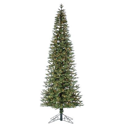 Sterling Tree Company 10 ft. Pre-Lit Natural Cut Narrow Jackson Pine Artificial Christmas Tree