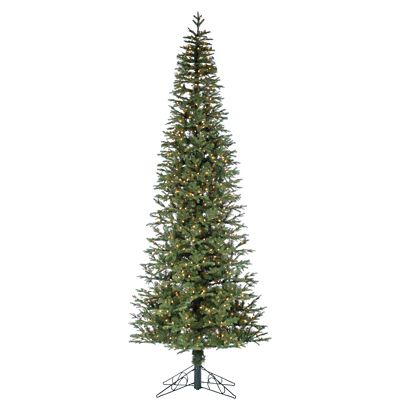 Sterling Tree Company 10 ft. Pre-Lit Natural Cut Narrow Jackson Pine Christmas Tree