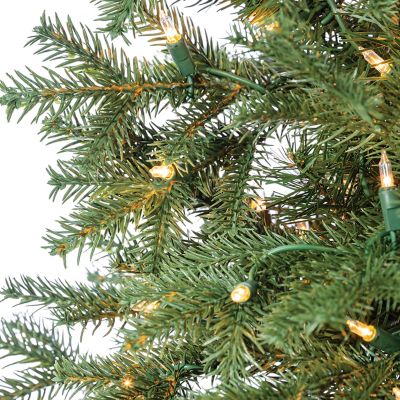Image showing  10 ft. Pre-Lit Natural Cut Narrow Jackson Pine Artificial Christmas Tree